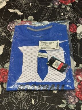 NWT 2014 NIKE DRI-FIT DUKE UNIVERSITY BLUE DEVILS FOOTBALL LEGEND SHIRT MENS M L